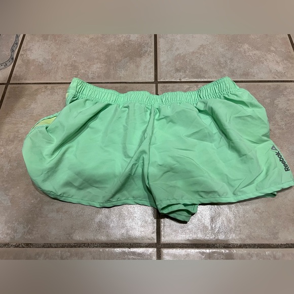 Reebok Pants - Reebok Lightweight Neon Green Speedwick Shorts Elastic Waistband Women Large